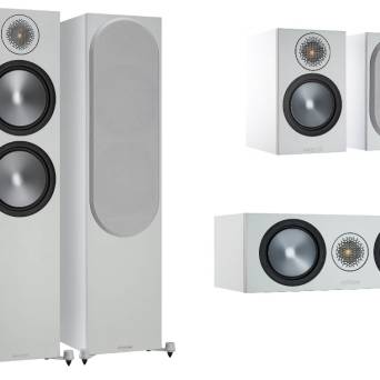 Monitor Audio Bronze 6G 500 + 50 + C150 białe - autoryzowany dealer - 50 rat 0% lub rabat - dostawa gratis !!!