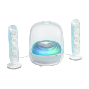 Harman Kardon Soundsticks 5 białe Wi-Fi - aktywne głośniki 2.1 z Wi-Fi, bluetooth i HDMI - 20 rat 0% - dostawa gratis