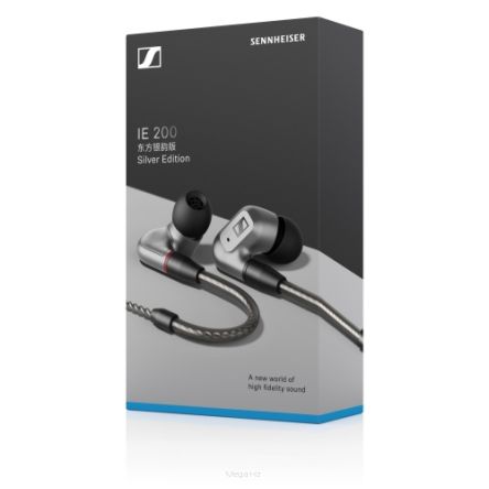 Sennheiser IE200 silver edition - dokanałowe słuchawki przewodowe - autoryzowany dealer - 2 lata gwarancji