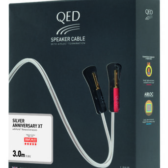 Kabel QED QE1434 Silver Anniversary XT - konfekcja 2 x 5m z wtykami bananowymi