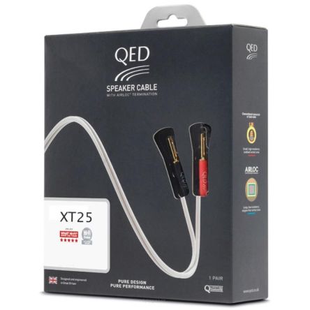 Kabel QED XT25 QE1464 - konfekcja 2 x 5m z wtykami bananowymi
