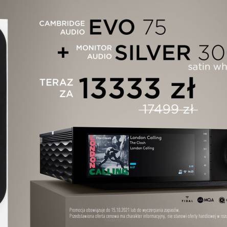 Cambridge Audio Evo 75 + Monitor Audio Silver 6G 300 white 